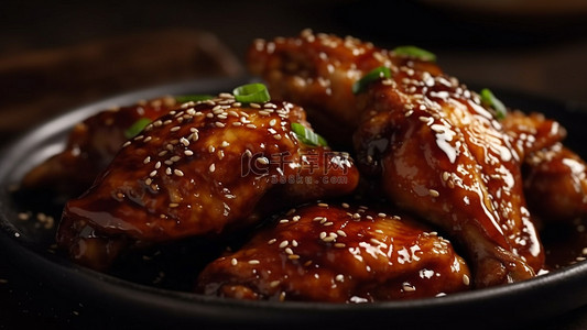 鸡肉食物烹饪背景