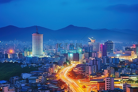 韩国大邱郡是该国北部的众多城市之一
