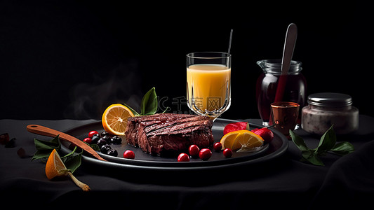 冰奶茶饮品背景图片_食物美食庆祝黄色果汁