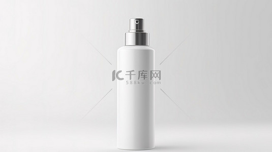保湿身体乳背景图片_空白背景下白色酒店化妆品瓶的 3d 渲染