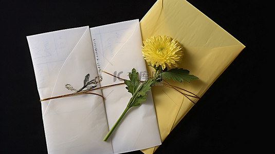 两个带花的信封 jpnp 032