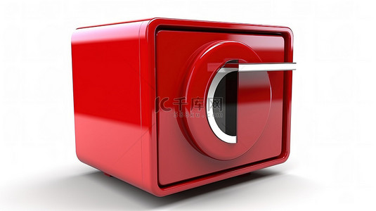 单色调色板中的红色单烤箱图标