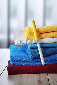 清洁剂和毛巾