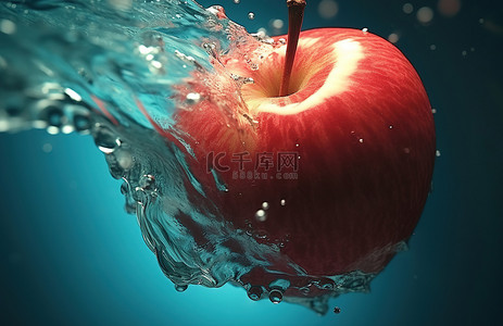 一个苹果的饮用水
