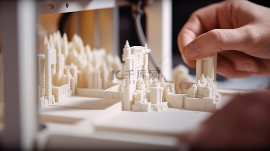 在 3D 打印机上打印精确的白色塑料细节的分步过程