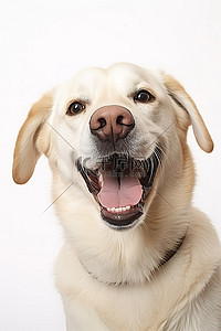 的狗背景图片_一只张着嘴的狗正看着前方的镜头