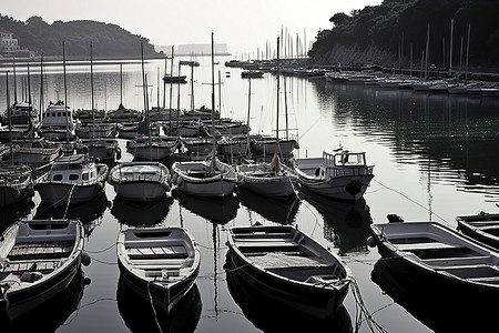 游艇码头背景图片_维利科罗滕码头的船只