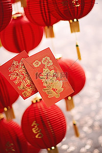 灯笼文字背景图片_有中文文字和花的红纸灯笼