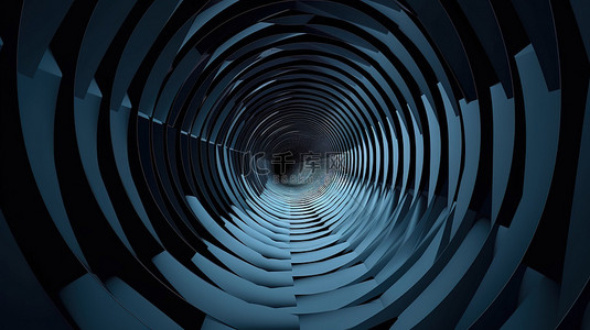 科幻光感背景图片_抽象背景中的插图 3d 隧道