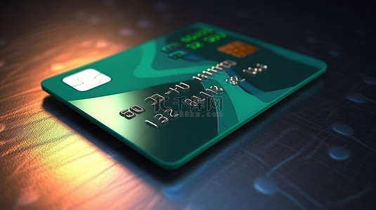用于付款选项的信用卡和借记卡的 3D 图标
