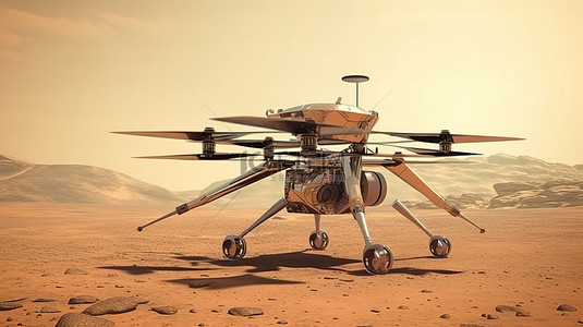 国家顶级域名背景图片_该图像的元素由 NASA 火星无人机和 Ingenuity 火星直升机 3D 插图提供