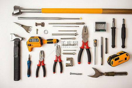 用于修理房屋的各种工具和工具