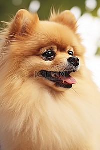 微信表情包背景图片_博美犬在其自然栖息地
