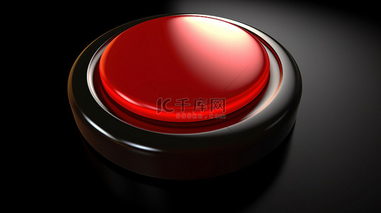 安全帽gif背景图片_3D 渲染插图中的停止按钮以红色显示