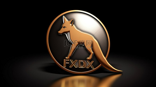 狐狸图标 3d 奖牌硬币