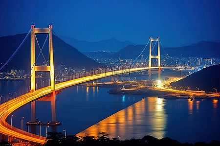 忠背景图片_中国人民的伊势王大桥 忠九 韩国 亚洲景观 亚太东部