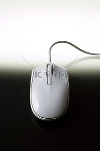 标线背景图片_带鼠标线的白色电脑鼠标