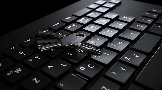 搞笑键盘背景图片_黑色键盘上的版权键商业与技术的融合