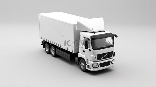 独立公司背景图片_具有类似卡车功能的货车模板的独立 3D 渲染