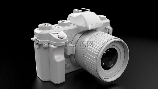 白色相机 3d 视觉渲染