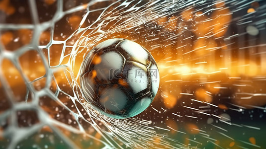 足球草地背景图片_足球足球进球进球令人惊叹的净胜利 3D 插图