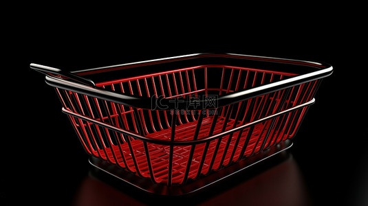 购物篮子背景图片_在线购物变得简单 3D 篮子和购物车图标设计