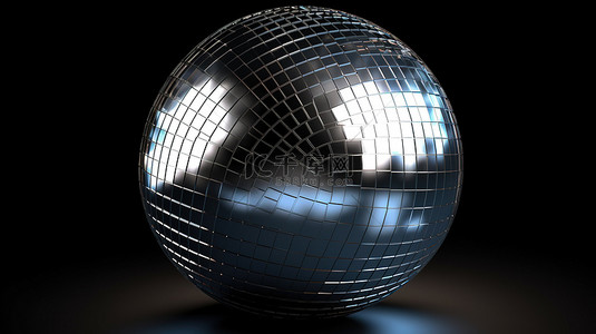 夜店夜店背景图片_闪闪发光的迪斯科球或镜子球的 3d 渲染