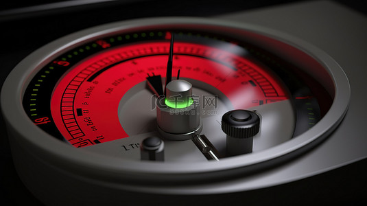 车速表背景图片_3D 圆形控制面板图标，带有测量仪器和效率等级的高风险仪表