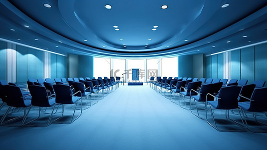 董事商务会议之前会议室的 3d 渲染