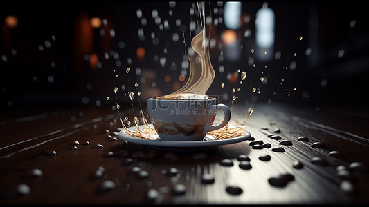 休闲咖啡背景图片_咖啡饮品饮料香醇