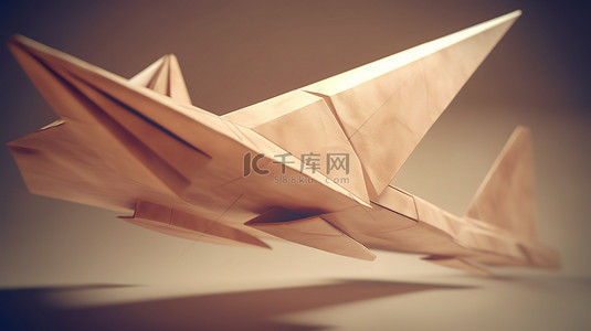 通过 3D 渲染使纸飞机栩栩如生