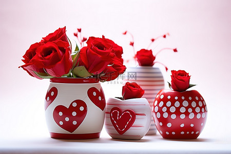 爱爱情人节花束玫瑰红