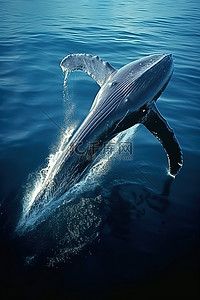 北加勒比海的鲸尾
