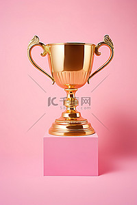 11限量背景图片_bmg pty 限量金奖杯丝带奖牌粉色背景