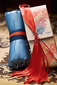 卷筒背景图片_中国纸卷筒手提包是一份礼物