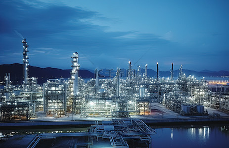 印度尼西亚背景图片_印度尼西亚ihk炼油厂照片