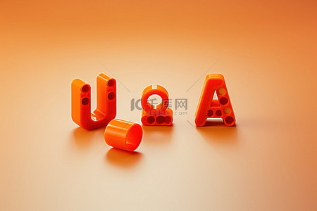 法式三文治背景图片_桌子顶部有三个橙色字母珠