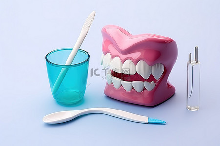 牙科护理包括牙刷眼镜牙膏和牙膏