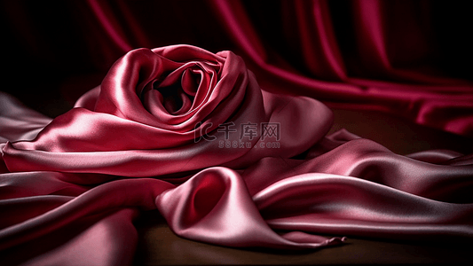 红色丝带的飘动背景图片_丝绸绸缎玫瑰紫背景