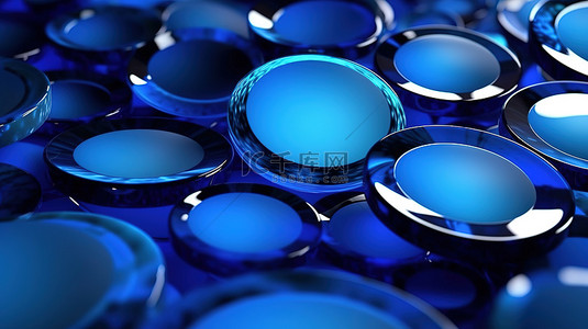 商务演示背景图片_动态的蓝色圆圈在运动豪华的抽象背景完美的商务演示