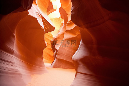 晋峡峡谷背景图片_羚羊峡谷 亚利桑那州