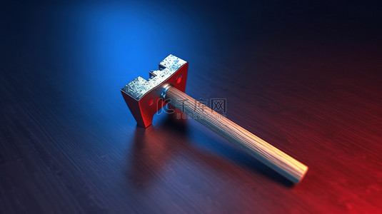 服务平面背景图片_平面式钢材木匠锤的 3D 渲染
