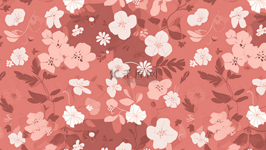 花卉碎花粉色平面背景图