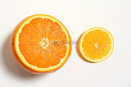 水果半个背景图片_半个橙子