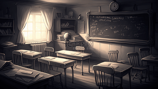 黑板粉笔教室背景图片_课堂教室灰色背景