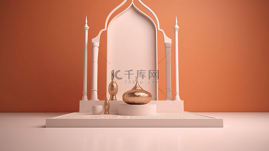 伊斯兰3D产品展示架
