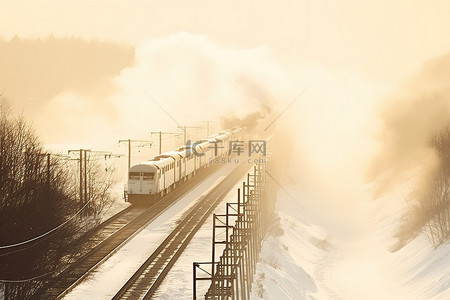 砰背景图片_火车上有雪时发出砰的一声