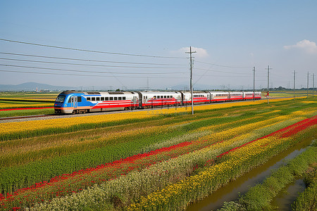 田野里的火车