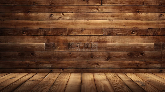 棕色木材背景背景图片_贫瘠的棕色木板背景 3d 渲染的纹理