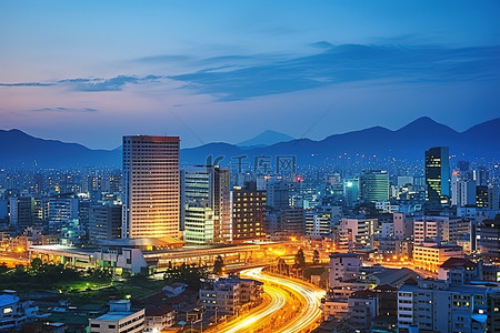 北部背景图片_韩国大邱郡是该国北部的众多城市之一